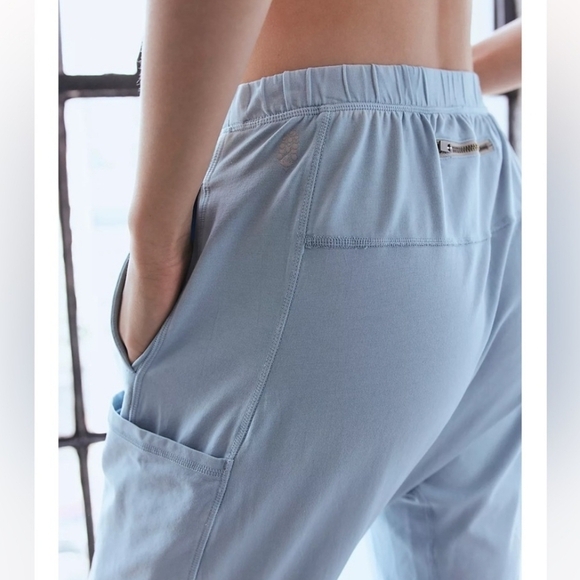 Free People Hot-shot Slouch Pants Oxford Blue 💙 - Picture 11 of 11